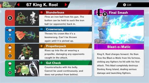 Nerfplz | Super Smash Brothers Ultimate | King K. Rool | Smash Ultimate ...