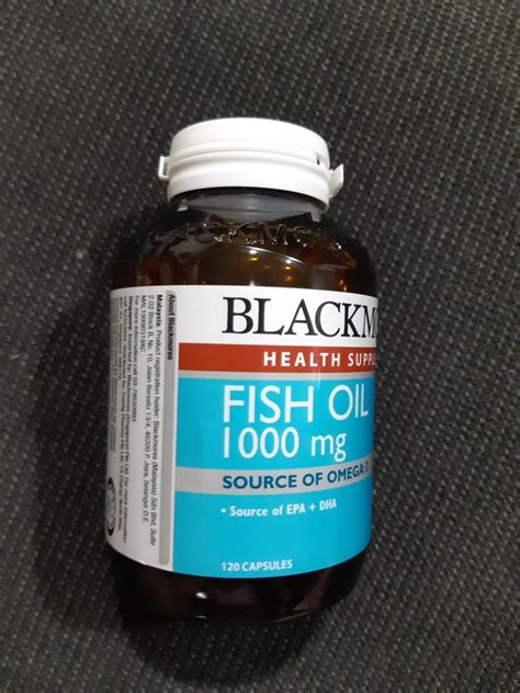 Blackmore Fish Oil 1000 Natural Source Of Omega 3 120capsule Health