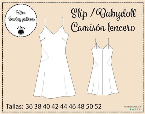 Babydoll Pattern And Instructions Pdf Tutorial Y Patron Camison Lencero