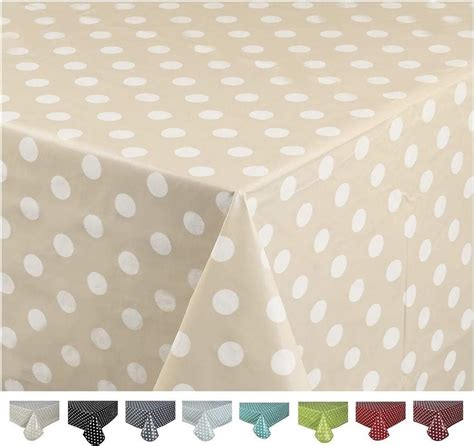 Home Direct Nappe Toile cirée PVC Rectangulaire 140 x 240 cm à Pois