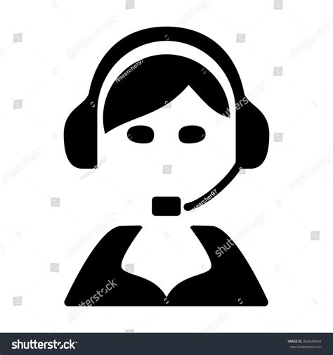 Dispatcher. Vector Icon. - 264646094 : Shutterstock