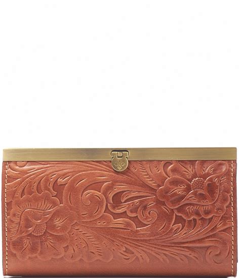 Patricia Nash Tooled Floral-Embossed Leather Cauchy Wallet | Dillard's