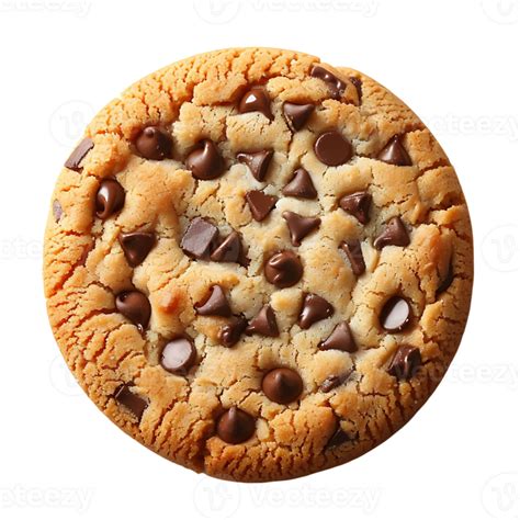 chocolate chips on cookie on transparent Background 44279881 PNG