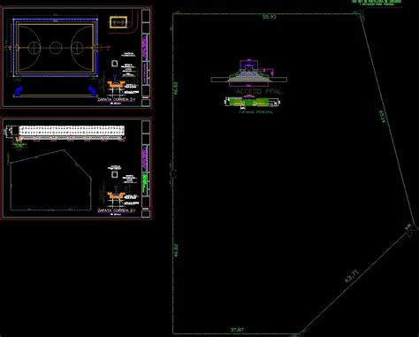 Court Multiple Uses DWG Block For AutoCAD Designs CAD