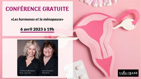 Les hormones et la ménopause Dre Lyne Desautels et Véronique Bourbeau