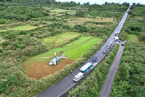 【動画あり】米軍ヘリ 宜名真離陸 不時着、国頭村内で反発 沖縄 琉球新報デジタル