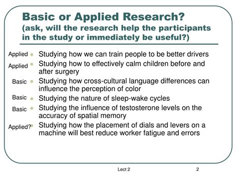 Ppt Types Of Research Basic Vs Applied Powerpoint Presentation