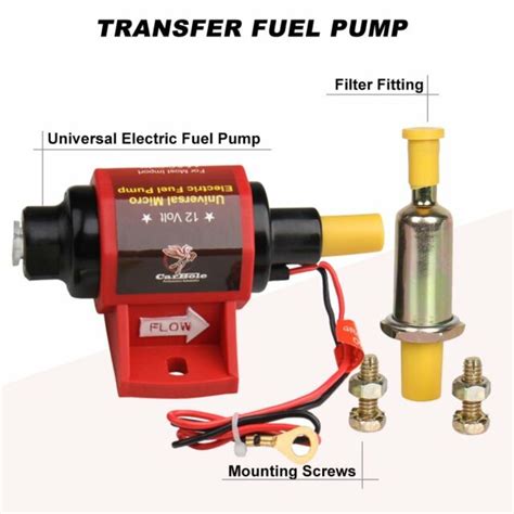 12 Volt Universal 42s Electric Fuel Pump 2 3 5 Psi 28 Gph Gasoline Only Usa Ebay