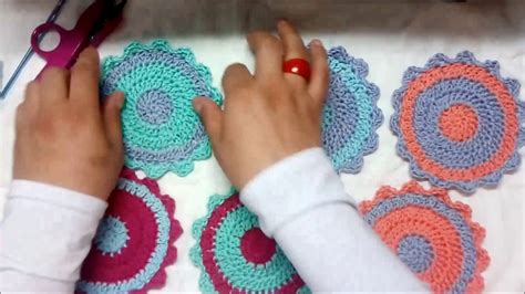 Posavasos Bicolor A Crochet YouTube