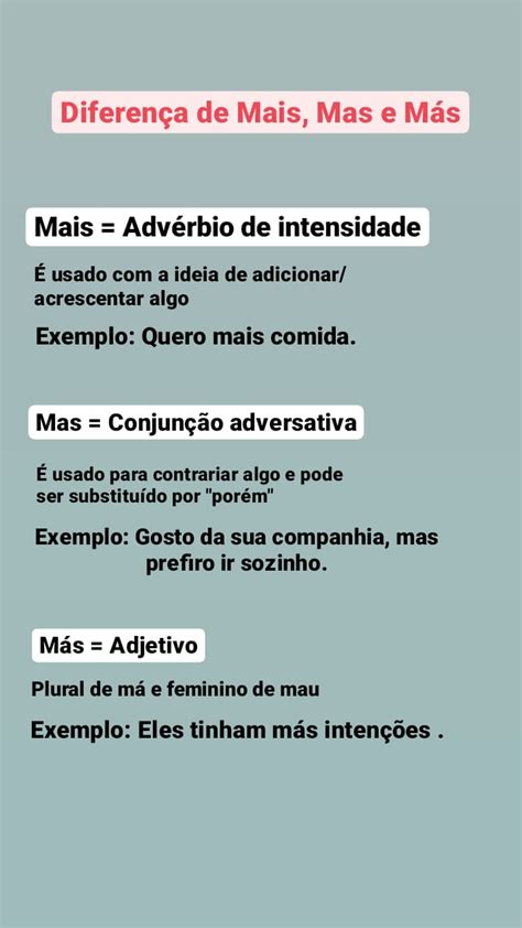 Mais ou mas qual a diferença e quando usar