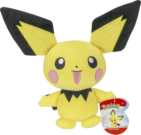 Pichu 8'' Pikachu 8'' & Raichu 12'' Plush Stuffed Animal Toys 3 Pack ...