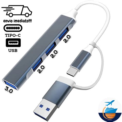 Adaptador Mobilador Gamer Hub Usb Tipo C Usb Portas Usb