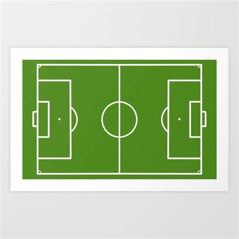 Football field fun design soccer field Art Print by Efratul | Society6