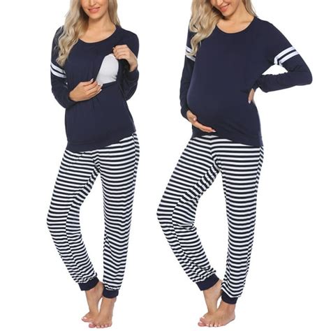 Avidlove Maternity Nursing Pajama Set For Breastfeeding Loungewear Sets Women Fall Long Sleeve