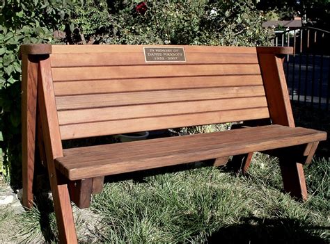 Rustic Redwood Bench Custom Garden Seating