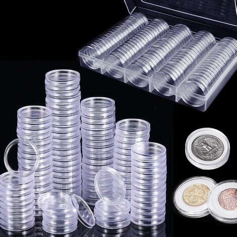 Pcs Capsules Pi Ces De Monnaie Plastique Collection Monnaie Avec