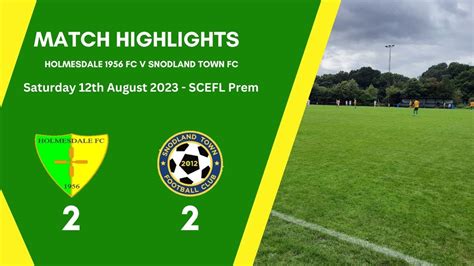 Holmesdale 1956 FC 2 2 Snodland Town FC SCEFL Prem Highlights YouTube