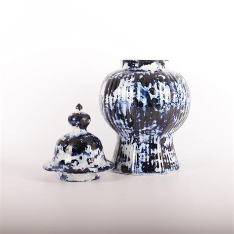 Delft Blue Vase With Lid Cm By Marcel Wanders Hand Painted