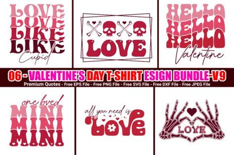 Retro Valentines Day SVG Bundle Graphic By Graphical Shop Creative