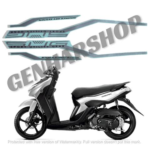 Jual STIKER STRIPING LIS LES BODY MOTOR YAMAHA GEAR 125 2022 TYPE S