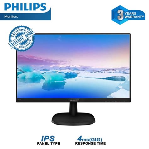 Philips 243V7QJAB 23 8 Full HD LCD Monitor With IPS Technology