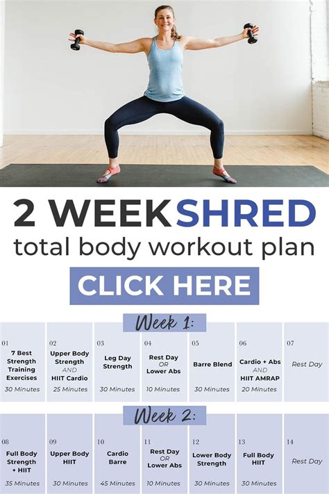 14 Day Challenge 2 Week Home Workout Plan Nourish Move Love In 2020 Workout Plan Advanced