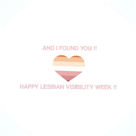 Happy Lesbian Visibility Week Every Non Lesbian Person Give Me 5 Fyp