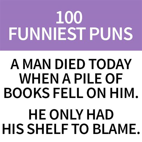 List of the 100 Funniest Puns [Updated 2024] | Pun.me