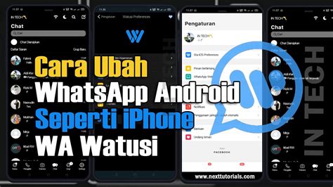 Cara Merubah Whatsapp Android Seperti Iphone Wa Watusi Ios