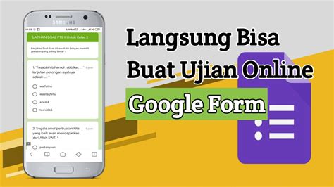 Cara Membuat Ujian Online Dengan Google Form Ujian Keperempuanan Google