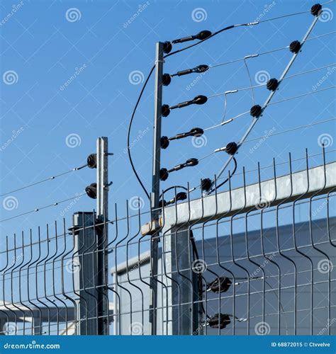 Electric fence stock image. Image of safety, threaten - 68872015