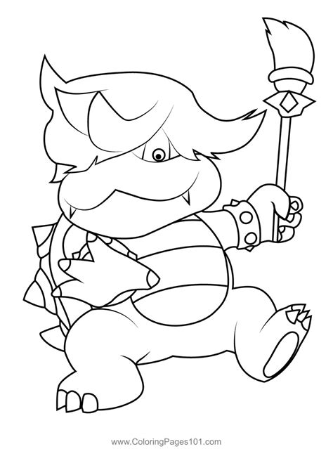 Pyotr Koopalings Coloring Page for Kids - Free Koopalings Printable ...