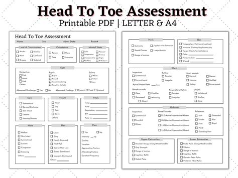 Head To Toe Assessment Nursing Notes Artofit