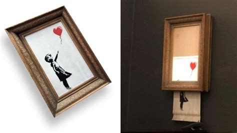 La obra de Banksy que se autodestruyó después de que la compraron por