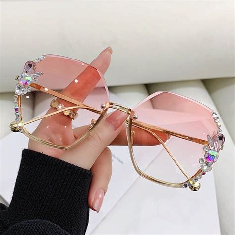 New Luxury Designer Square Sunglasses For Women Fashion Vintage