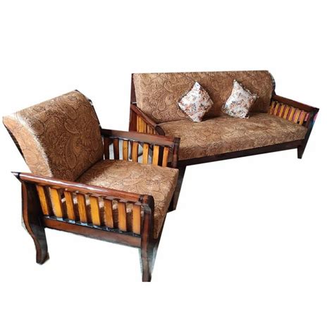 Brown 4 Seater Teak Wood Sofa Set At 13500 Set Wooden Sofa Set In