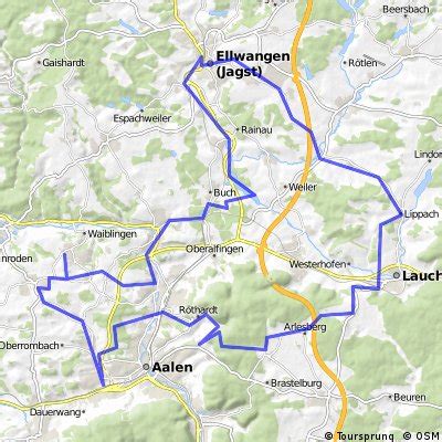 Radwege Und Routen In Und Um Abtsgm Nd Bikemap Deine Radrouten