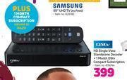 Dstv Hd Single View Standalone Decoder 1 Month Dstv Compact