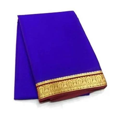 Bordered Mysore Silk Saree 6 3 M With Blouse Piece At Rs 4295 Piece