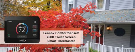 The Lennox Comfortsense Touch Screen Smart Thermostat An Ideal