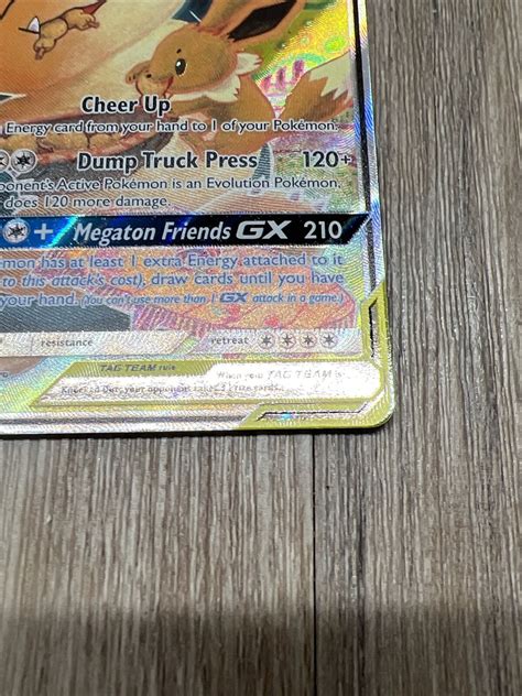 Mavin FULL ART Eevee Snorlax GX ULTRA RARE SM Tag Team Up SM169