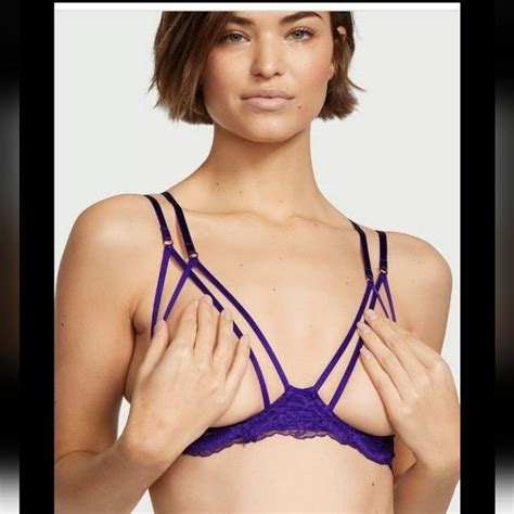 Victorias Secret Strappy Open Cup Brax Small In 2024 Open Cup Bras Bra Cups Strappy