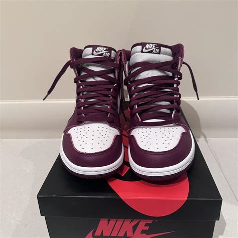 “Retro Jordan 1 High Bordeaux” Never worn out just... - Depop