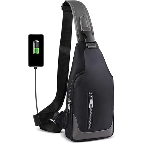 Le sac à bandoulière pour homme avec port de charge USB un cadeau