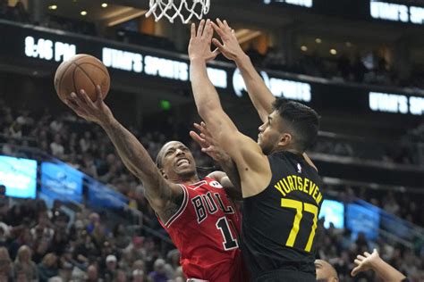 DeMar DeRozan Scores 29 Bulls Edge Jazz 119 117