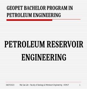 2 petroleum reservoir engineering slides (feb 2016)