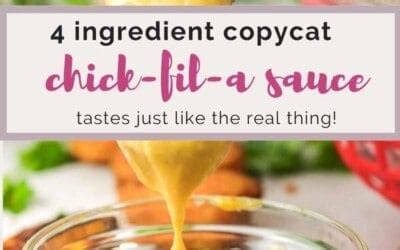 Copycat Chick Fil A Sauce Recipe - Colleen Christensen Nutrition