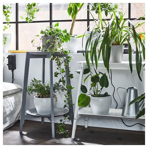 ALPVIDE plant stand, gray, 28" - IKEA