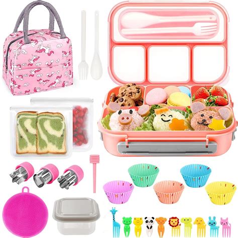 Bsmkd Loncheras Para Ni Os Bento Box Para Adultos Set Pcs