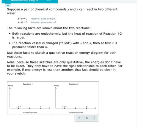 Solved Relating Energy Suppose A Pair Of Chemical Compounds Chegg